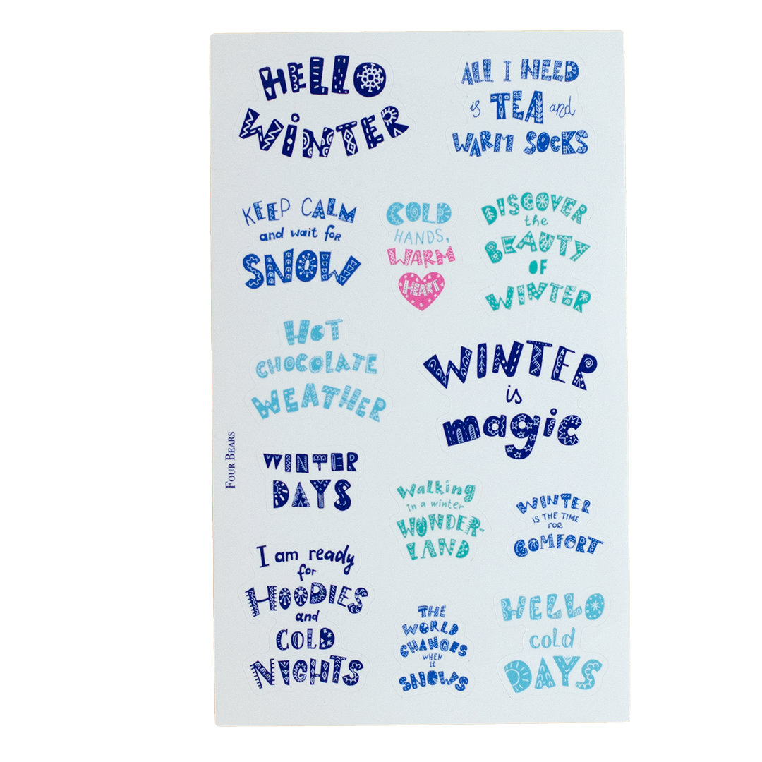 Warm Winter Stickers PNG