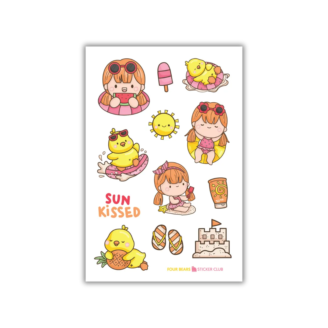 Duckie and Me By The Sea - Four Bears Sticker Club