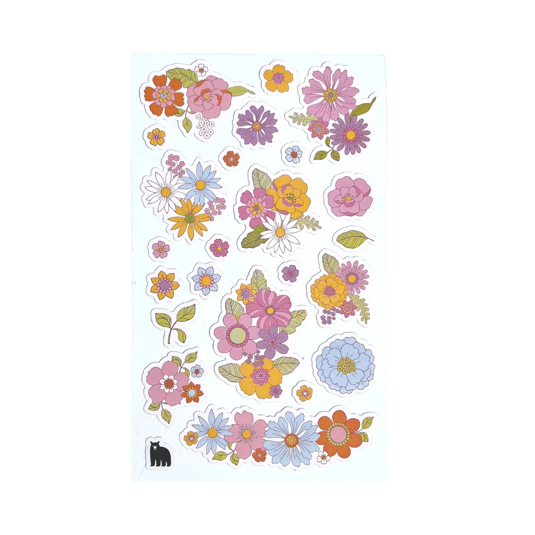 Bunches of Blossoms - Four Bears Sticker Club