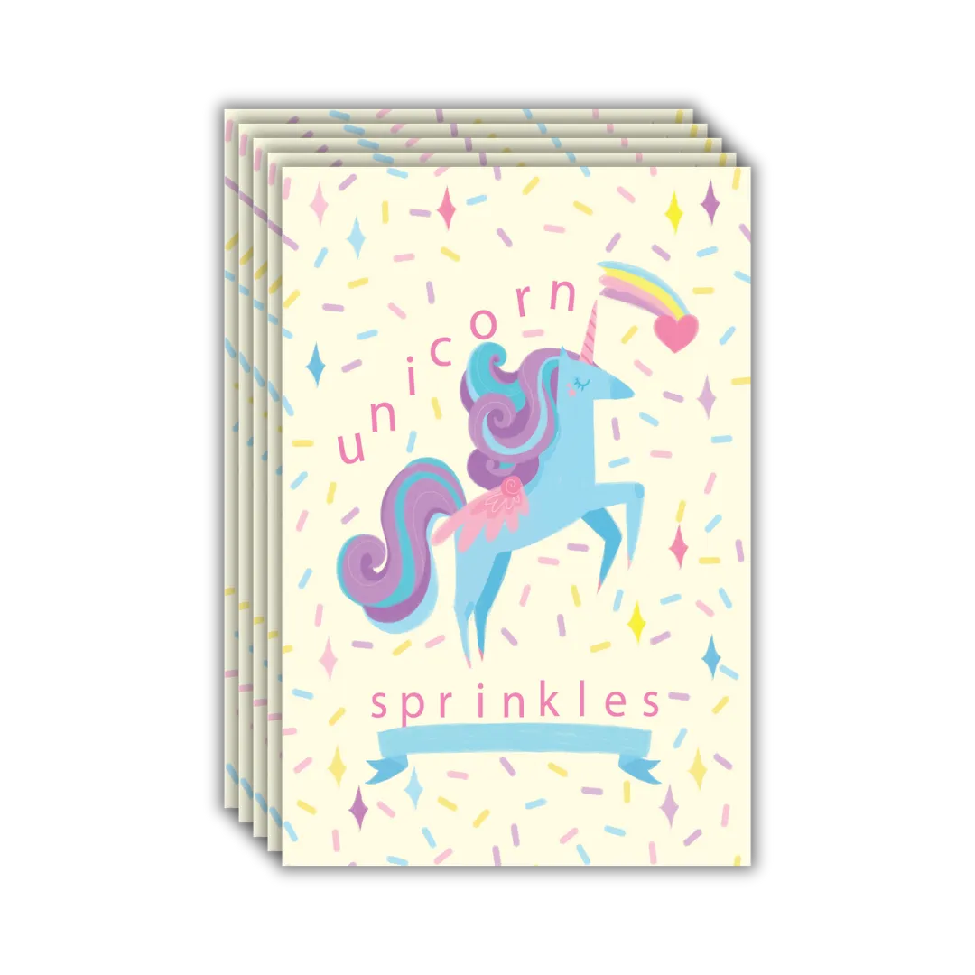 Unicorn Sprinkles Postcards - Four Bears Sticker Club