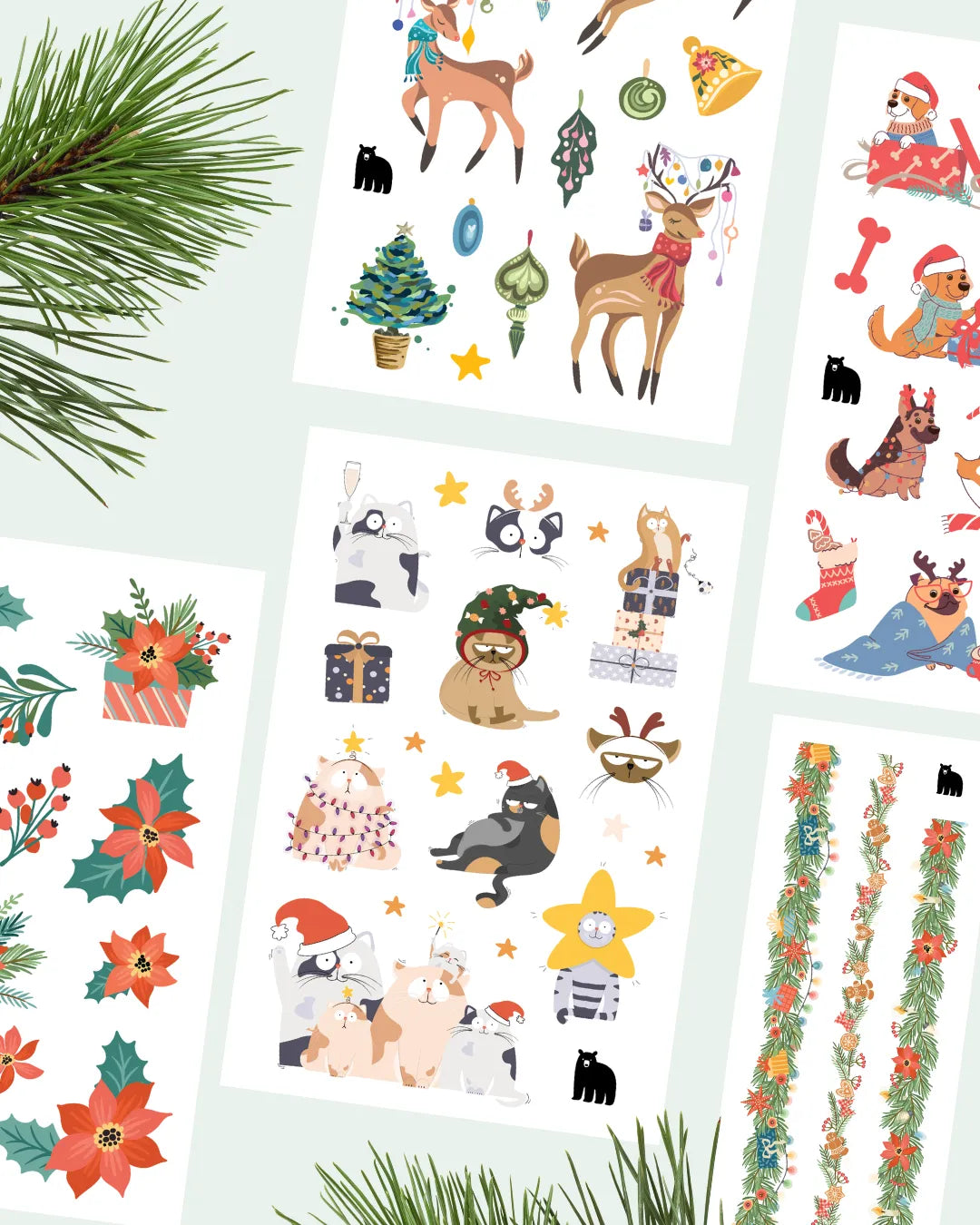 'Tis The Season Sticker Pack - Four Bears Sticker Club