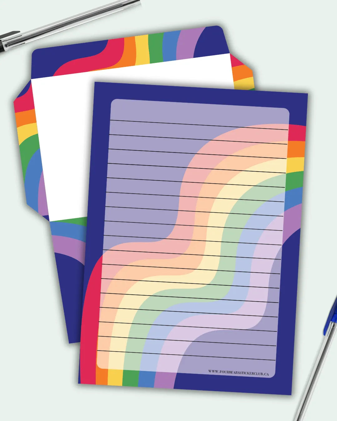 Rainbow Stationery - Four Bears Sticker Club