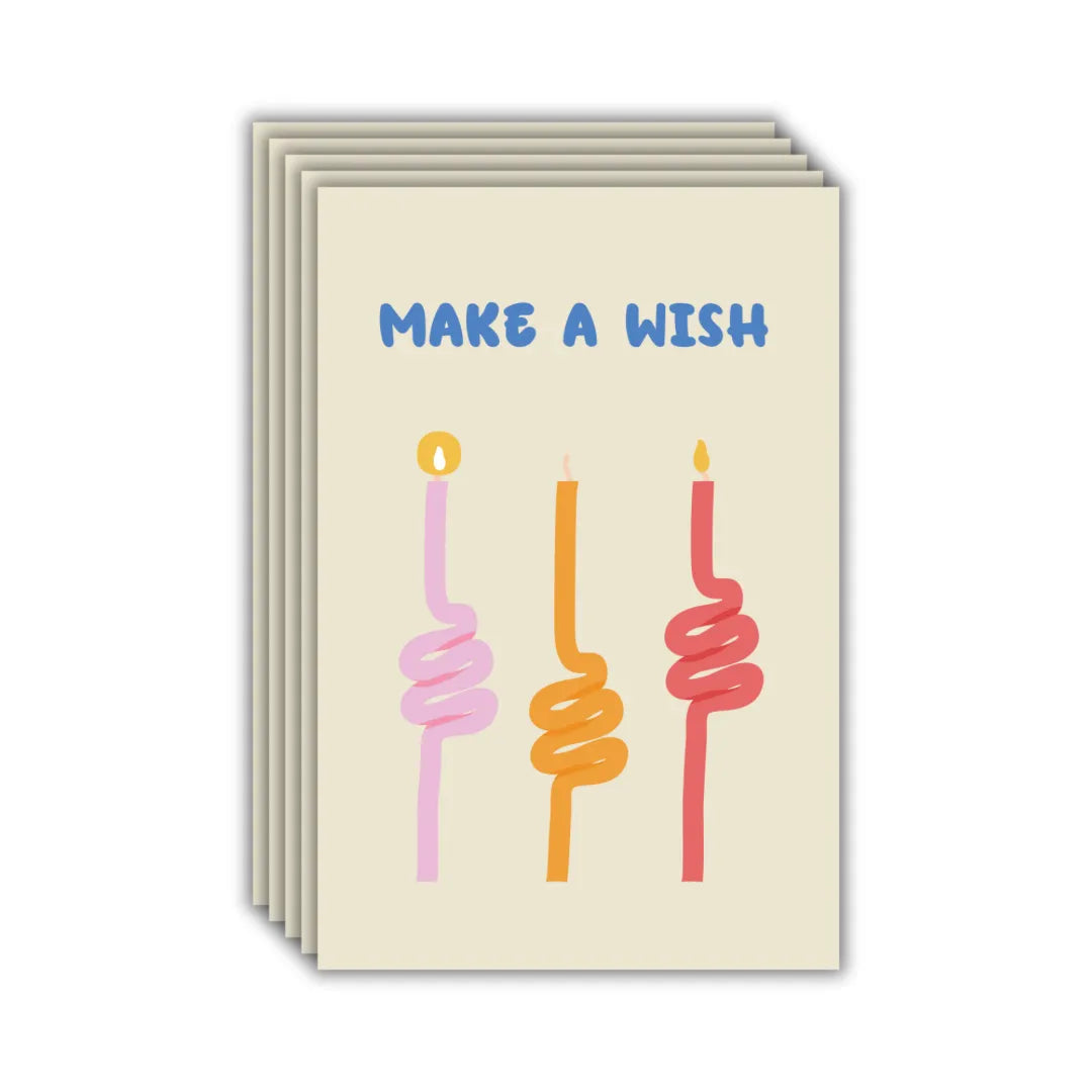 Make A Wish Postcards - Four Bears Sticker Club