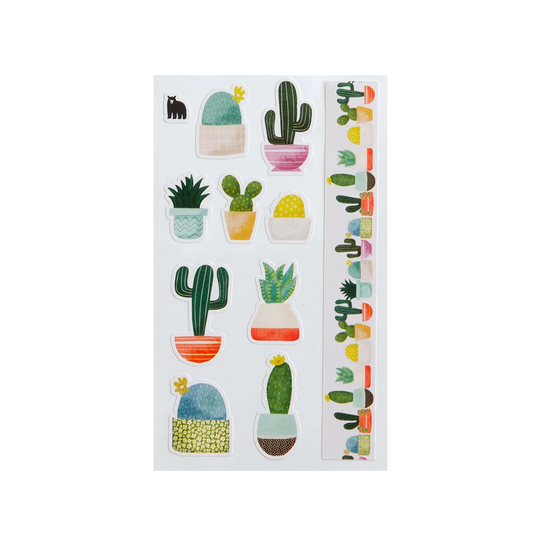 Cute Cactus - Four Bears Sticker Club