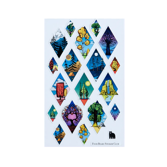 Diamond Landscapes - Four Bears Sticker Club