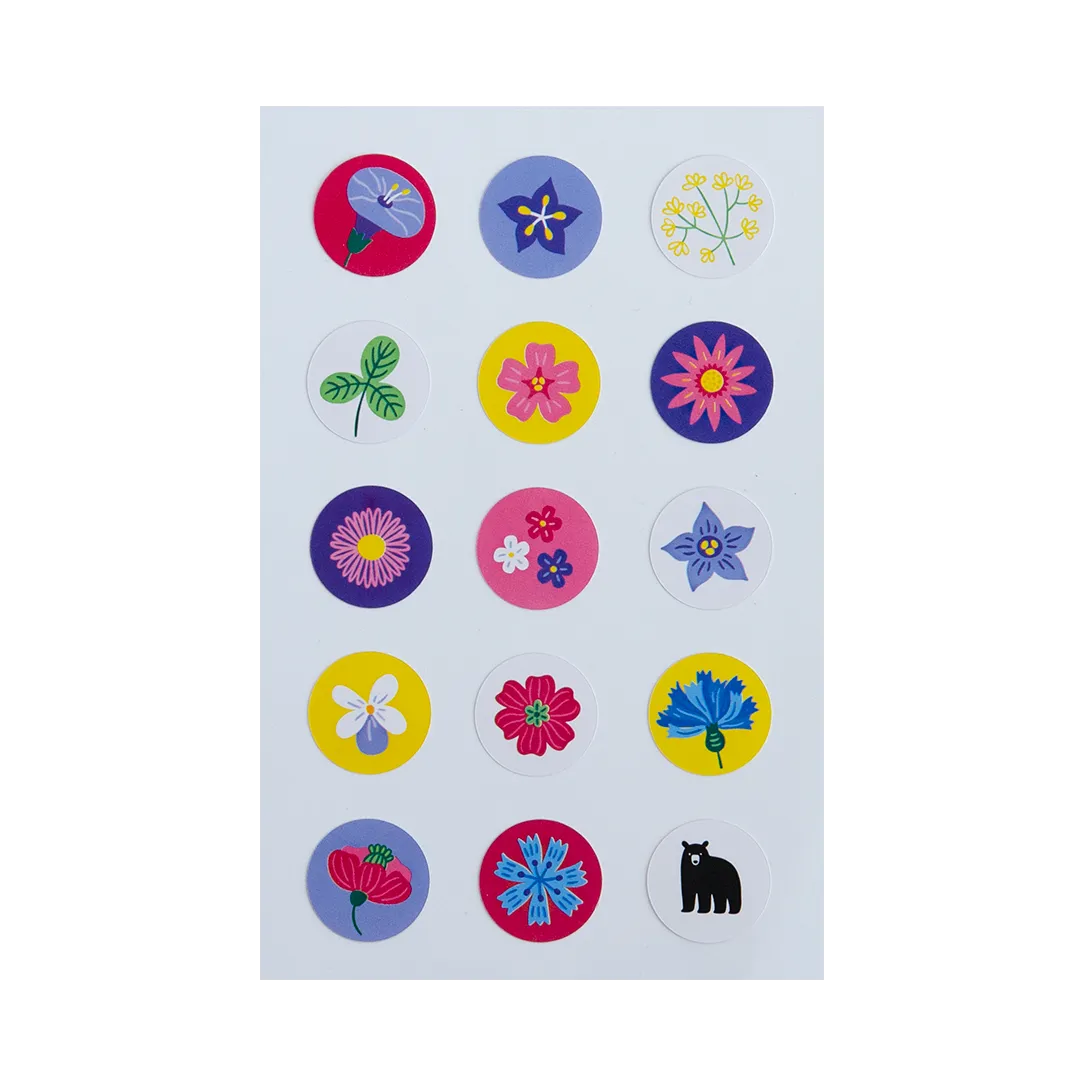 Flower Seals - Four Bears Sticker Club