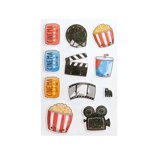 Movie Night - Four Bears Sticker Club