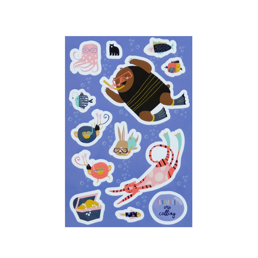 Scuba Adventures - Four Bears Sticker Club